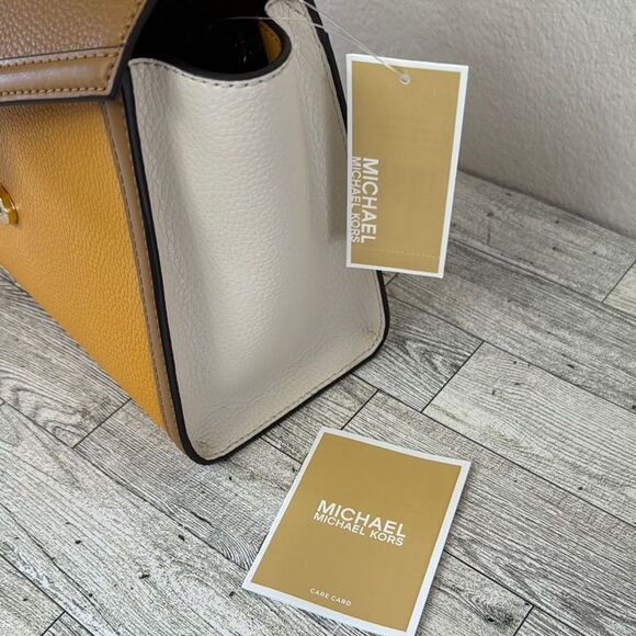 Michael Kors Whitney Goldenrod Medium Satchel NWT - Picture 12 of 13